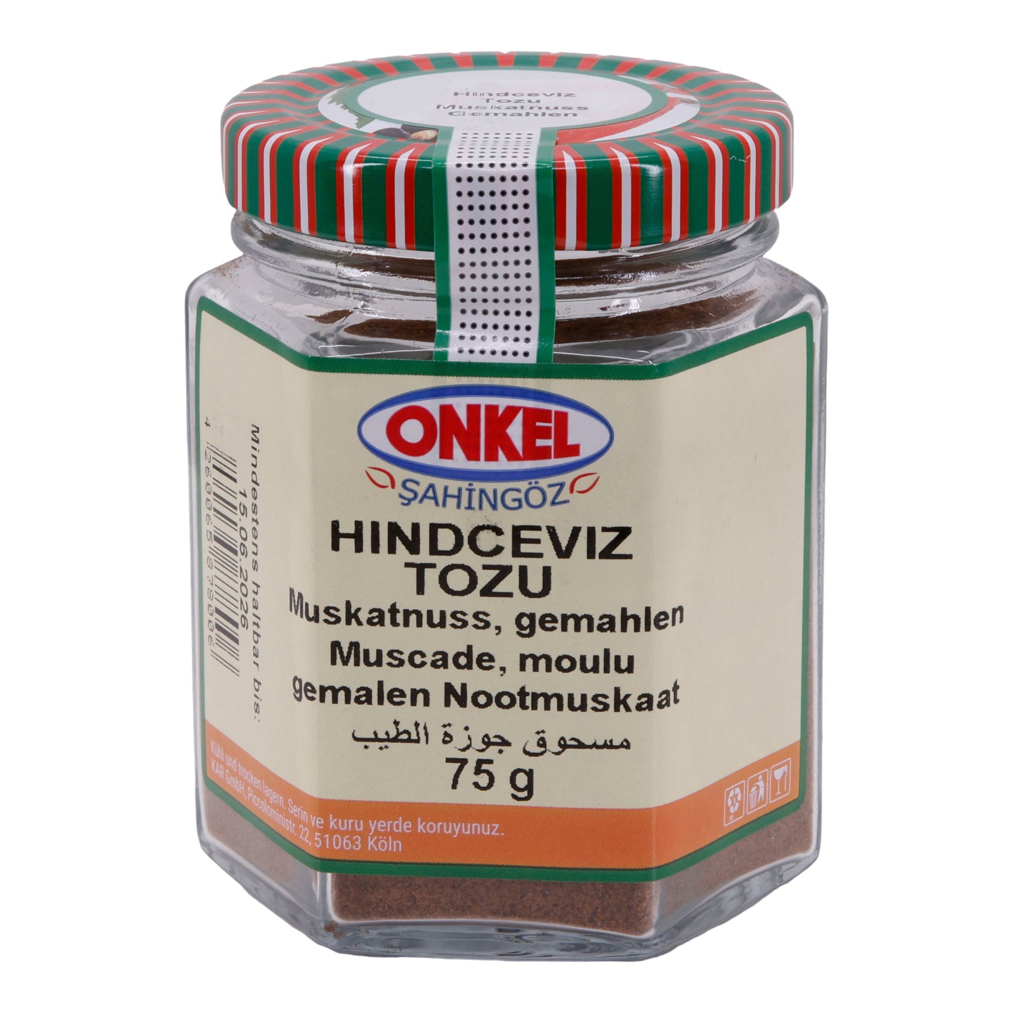 Hindceviz Tozu Onkel Şahingöz | Gewürz | Gemahlene Muskatnuss | 75 g ONKEL SAHINGÖZ